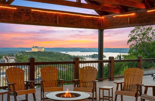 Table Rock House | Luxury Retreat w Million Dollar View Indoor Pool Basketball Court Hot Tub Sleeps 52 Free Tickets