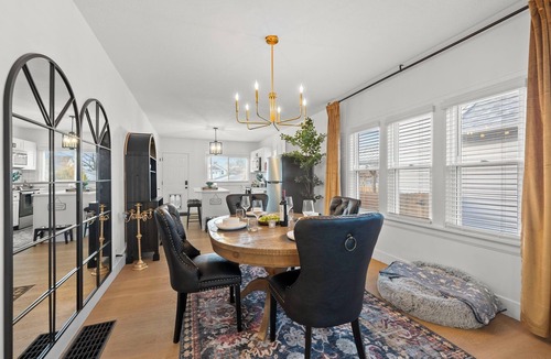 Merion Village House | Luxury Retreat with Hot Tub, Movie Theater, Pet-Friendly near German Village
