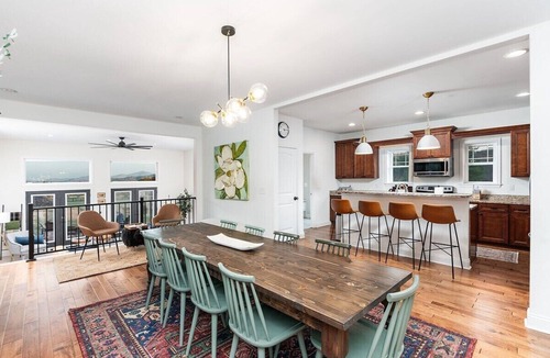 Afton House | Luxury Stay w/Fenced Yard, Hot Tub, Mountain View