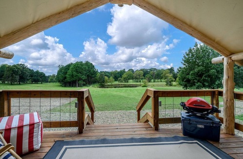 Golden RV Rental | Luxury Tent Rental Perfect for Glamping in Oklahoma