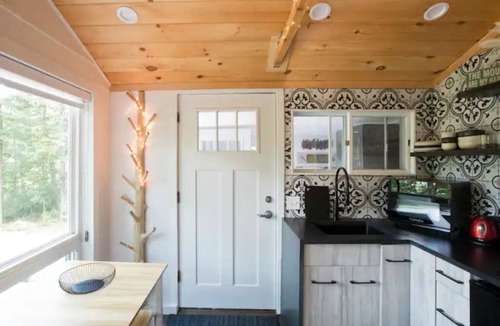 Arkville House | Luxury Tiny Home Ski Cabin with Barrel Sauna Room!