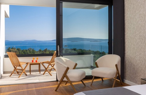 Seget Vranjica Villa | Luxury Villa Ecxellence with a pool, panoramic view, quiet area, family, stylish