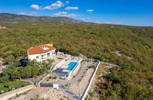 Kraljevica Villa | Luxury Villa Oštro with pool & Krk bridge view