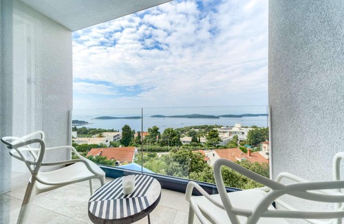 Hvar Villa | Luxury Villa Royal - modern newly built villa with views of Hvar town, the sea and the islands by MyWaycation