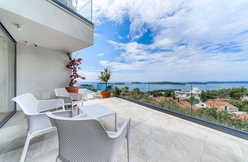 Hvar Villa | Luxury Villa Royal - modern newly built villa with views of Hvar town, the sea and the islands by MyWaycation