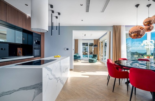 Klis Villa | Luxury Villa Seventh Heaven with heated pool, hot tub, gym, panoramic views