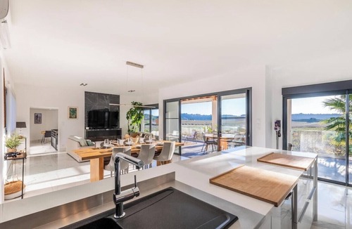 Plaissan Villa | Luxury villa with heated indoor pool/spa, exceptional vineyard views, 4-star rating