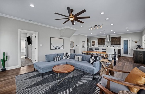 Wills Point House | Luxury waterfront new home w/panoramic views, private dock & firepit