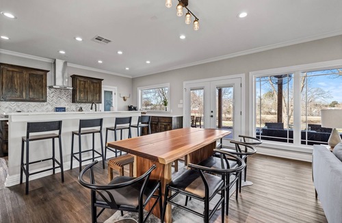 Wills Point House | Luxury waterfront new home w/panoramic views, private dock & firepit