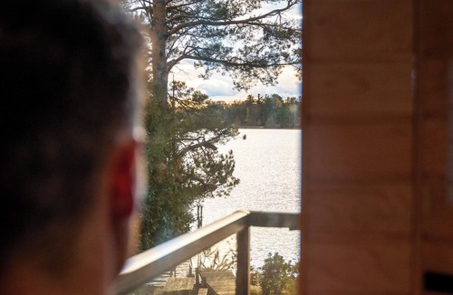 Rama Cottage | Luxury Waterfront Retreat with Sauna, EV Charger, Pizza Oven & Lake Views