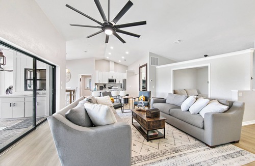 Pebble Beach House | Luxury Waterfront Getaway w/Heated Pool, Office Space & Beach Access
