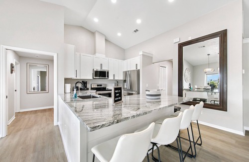 Pebble Beach House | Luxury Waterfront Getaway w/Heated Pool, Office Space & Beach Access