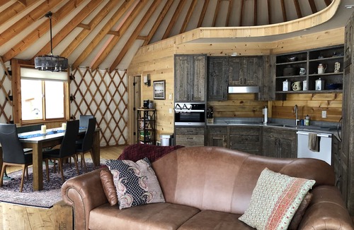Somers House | Luxury Yurt bordering Flathead Lake