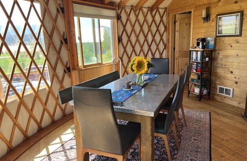 Somers House | Luxury Yurt bordering Flathead Lake