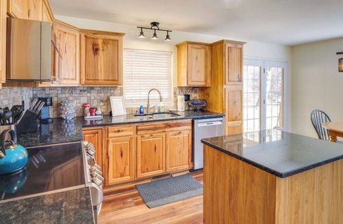 Hickman House | Lyles Peaceful Creekside Home: Hot Tub & Fire Pit