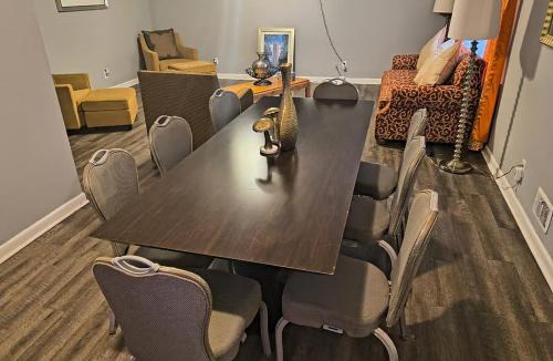 Macon House | Macon 3BR Duplex | BBQ, Parking & Comfort