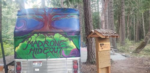 Douglas County House | Madrone Hideout - decked out bus!