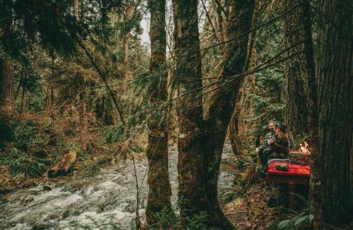 Douglas County House | Madrone Hideout - decked out bus!
