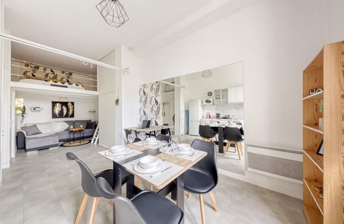 Cachan Apartment | Magnificent cocoon with mezzanine near Paris, Orly airport and the metro!