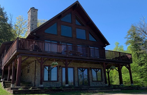 Lake George Ski Chalet | Magnificent Log Home Getaway