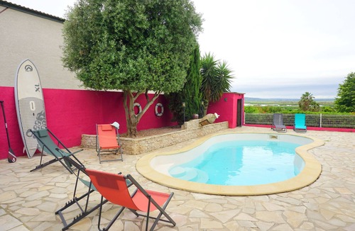 Vendres Villa | Magnificent villa with view, heated pool