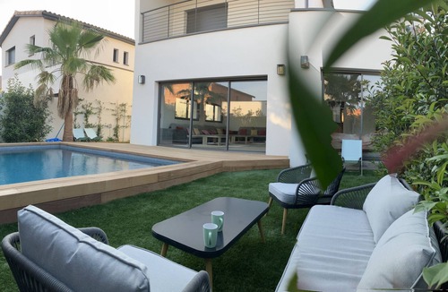Lansargues House | Magnifique Villa Avec Piscine à 15m des Plages la Grande Motte/Hammam spa