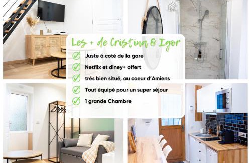 Sainte-Anne - Faubourg Noyon House | Maison Cosy Centre Gare Amiens