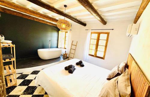 Quarante Villa | Maison de caractère au Cœur des Vignes, Piscine privée