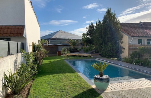 Le Pouliguen House | Maison Lumineuse Avec Piscine Privée