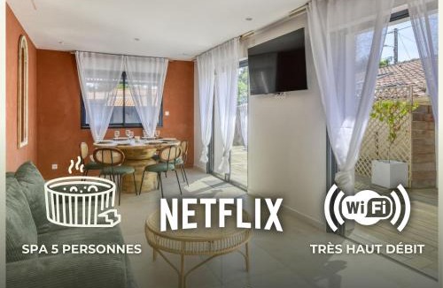 Vertou Villa | Maison - Spa - Parking - Jardin - 7p