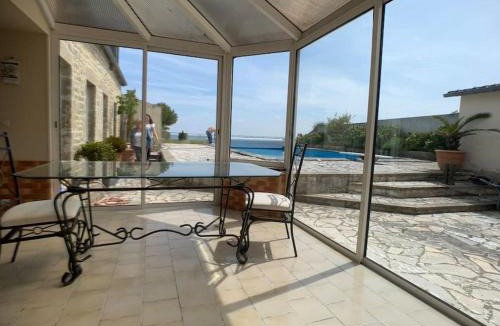 Sainte-Marie-du-Mont House | Maison vue mer avec piscine