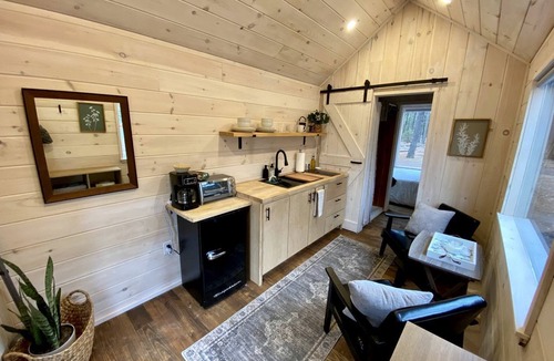 Boles Cabin | Majestic Nordic Tiny House with Private Deck, Grill and Fire Pit in Arkansas