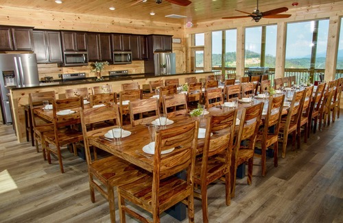 Chalet Village North Cabin | Mansion In The Sky: Luxe Retreat with Breathtaking Views Over Downtown Gatlinburg!