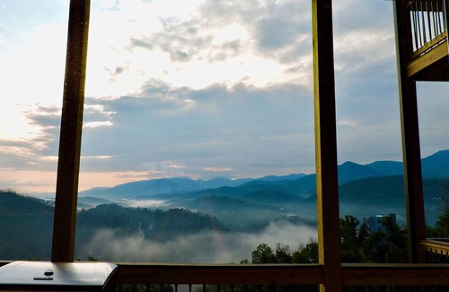 Chalet Village North Cabin | Mansion In The Sky: Luxe Retreat with Breathtaking Views Over Downtown Gatlinburg!