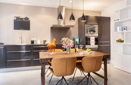 Saint-Merri Apartment | Marais Market Street Gem | Chic 1BR + Sofa Bed