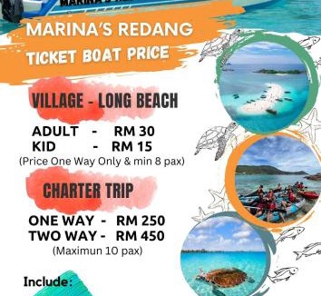 Pulau Redang Boat Rental | Marina's Redang Boat