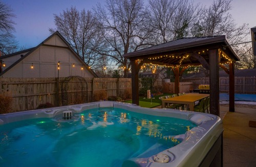 South Tulsa House | Marion Haus: Pool, Hot Tub & Game Room Fun!