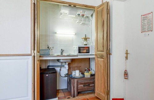 Violes Apartment | Mas de Bouvau: Room 1 Ficus, Kitchenette, Wi-Fi and Air Conditioning