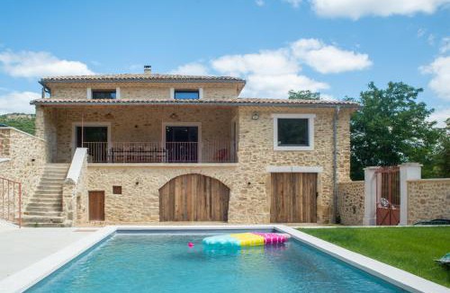 Saint-Andre-d'Olerargues House | Mas en pierre 10 personnes - Piscines intérieure & extérieure