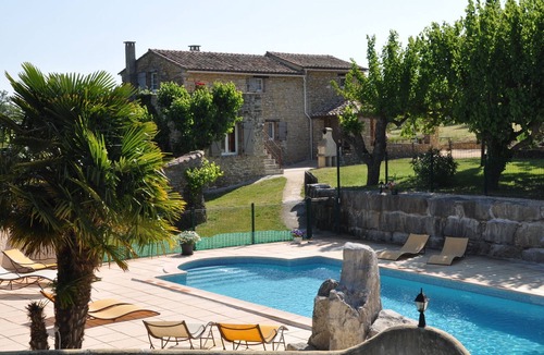 Saint-Victor-de-Malcap Villa | Mas for 12 person(s) with secure, private, not overlooked swimming pool