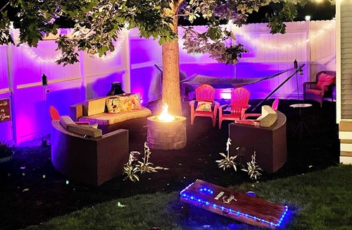 Bloomington House | Massive game room, hot tub, firepit, grill, games