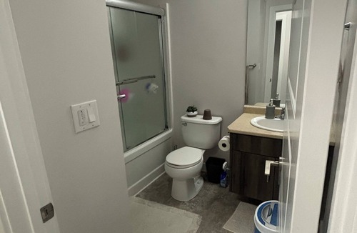 Winnipeg House | Master Bedroom with a private bath in a 3BD duplex