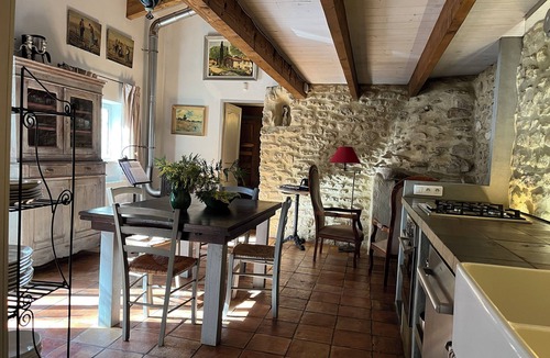 Montaren-et-Saint-Mediers House | Mazet Carcarie, vacation home Provence, secluded location, stone house, nature, garden, dog