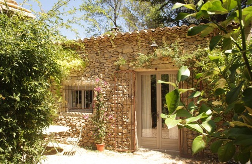Montaren-et-Saint-Mediers House | Mazet Carcarie, vacation home Provence, secluded location, stone house, nature, garden, dog