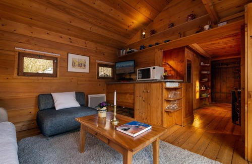 Les Tines Cabin | Mazot Les Tines, with hot tub