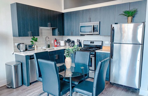 Near South Side Apartment | McCormick Place city view 2br/2ba with optional parking for up to 8 guests