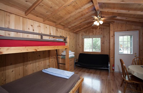 Lakehills Resort | Medina Lake Camping Resort Studio Cabin 2