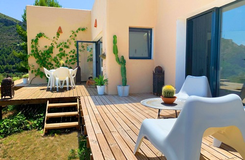 Alcalali Villa | Mediterranean Eco house. Sea and mountain views.