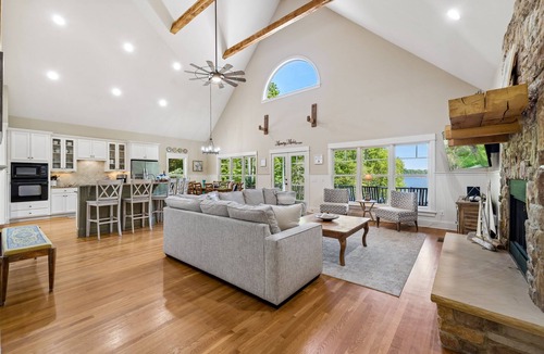 Sherrills Ford House | Memory Maker - Beautiful Waterfront Home - Pool/Spa/Kayaks/Fire Pit
