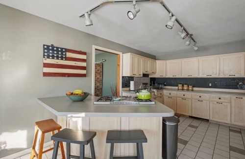 New Durham House | Merrymeeting Lakefront Retreat | Dock + Kayaks